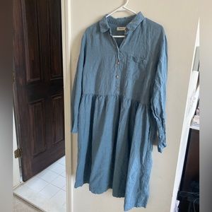 Magic Linen Midi Dress